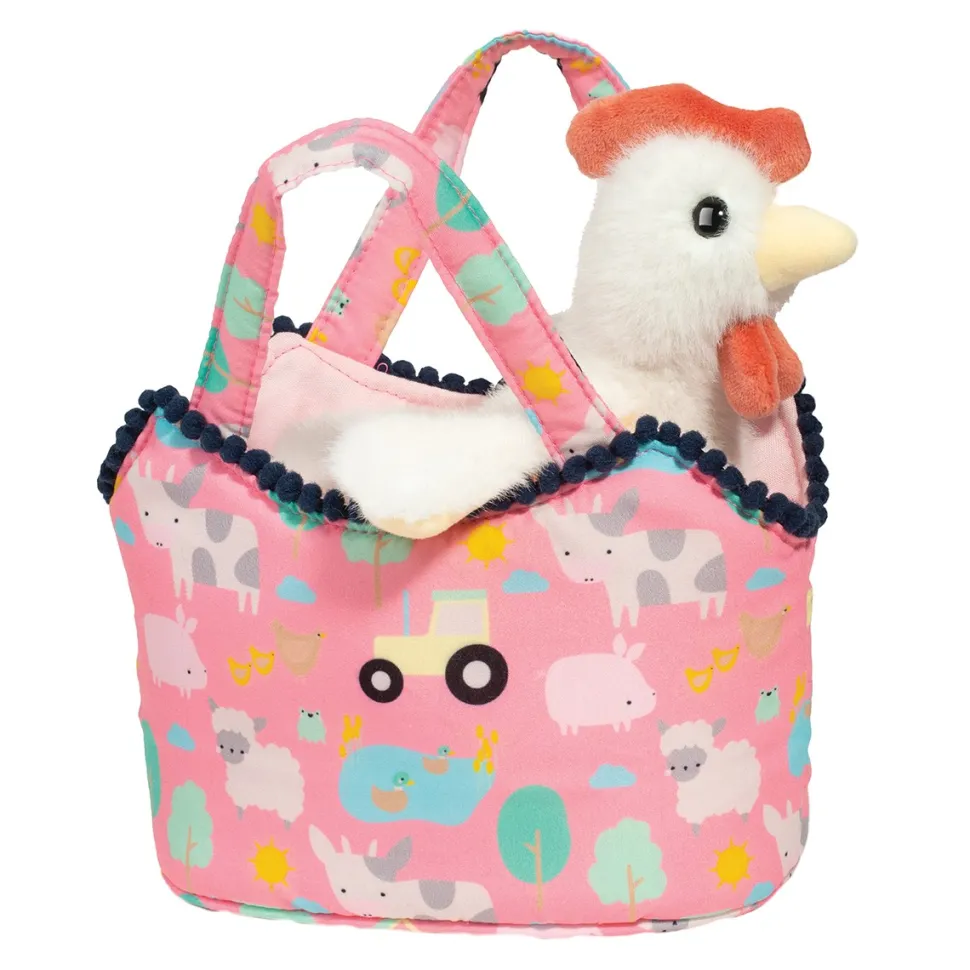 Farm Friends Sassy Sak with White Hen